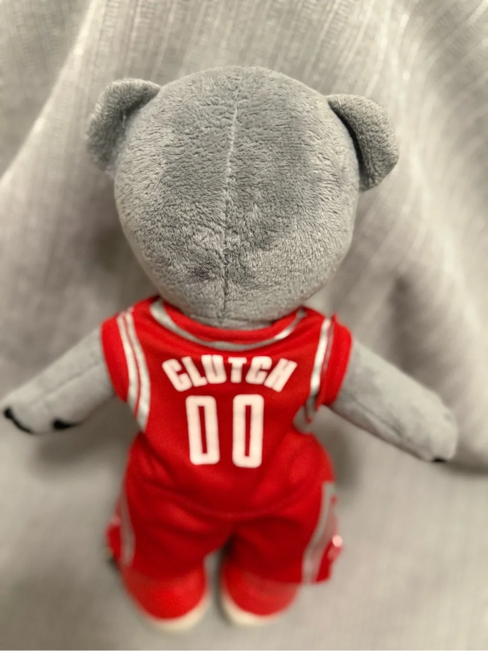 Forever Collectibles Gray and Red Rockets Plush Bear